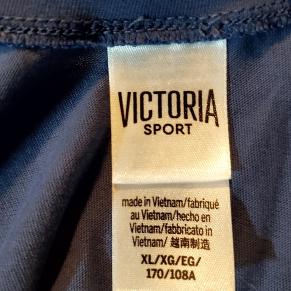 VS Victoria Sport Graphic Scoop Back T-shirt Blue XL - Picture 4 of 5